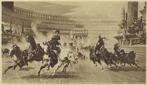 Das Wagenrennen (Fotogravur)