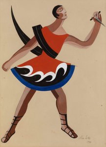 Kostümentwurf für das Stück Die Phönizierinnen von Euripides, 1948 von Alexandra Alexandrowna Exter
