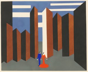 Bühnenbild aus dem Portfolio Décors de Théâtre von Alexandra Alexandrowna Exter