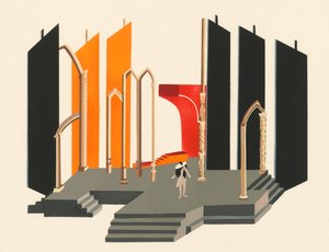 Bühnenbild aus dem Portfolio Décors de Théâtre von Alexandra Alexandrowna Exter