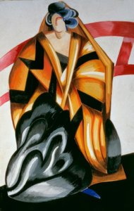 Figurine der Amme für die Aufführung Moskau, Kamerny-Theater, 17. Mai 1921 von Alexandra Alexandrowna Exter