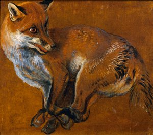 Fuchs mit gefesselten Beinen von Alexandre Francois Desportes