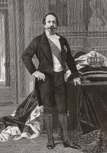 Porträt von Napoleon III., Kaiser der Franzosen - graviert nach dem Gemälde von Alessandro Cabanel