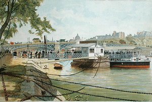 Der Ponton in Suresnes, neben der Pont des Saints Pères von Alexandre Brun