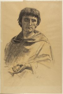 Zentralfigur, Studie für Das Leben des Heiligen Ludwig, König von Frankreich von Alexandre Cabanel