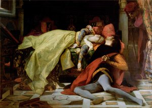 Tod von Francesca da Rimini und Paolo Malatesta, 1870