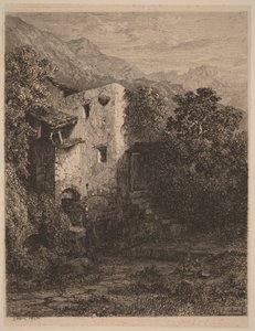 Verfallenes Haus von Alexandre Calame