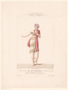 Porträt von Frau Duchenois in der Rolle von Alzire von Alexandre Chaponnier