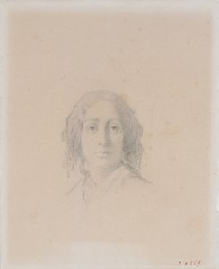 Porträt von George Sand von Alexandre Damien Manceau