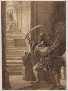 François I schwingt ein Schwert