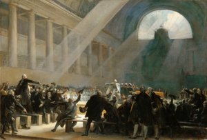 Mirabeau antwortet Dreux-Brézé bei der Nationalversammlung, 23. Juni 1789 von Alexandre Evariste Fragonard