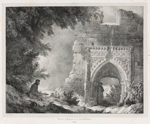Malerische und romantische Reisen im alten Frankreich: Ruinen des Palastes der Weißen Königin