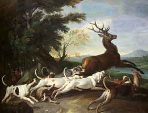 Die Hirschjagd, 1718