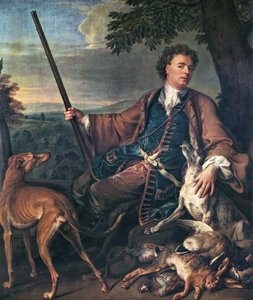 Selbstporträt im Jagdkleid von Alexandre Francois Desportes