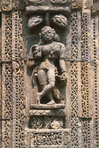Tänzerin, Relief in der Tanzhalle (Nata Mandir), Tempel der Sonne (UNESCO-Welterbeliste)