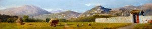 Toskanische Landschaft von Lorenzo Gelati von Nicolas Toussaint Charlet