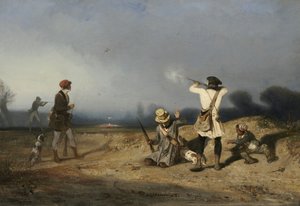 Vogeljagd, 1830 von Alexandre Gabriel Decamps
