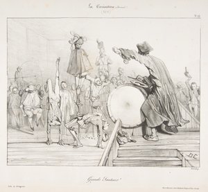 Grands Sauteurs!, aus La Caricature, 1823-60 von Alexandre Gabriel Decamps