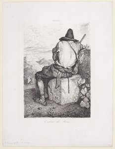 Schweinehirt, 1843 von Alexandre Gabriel Decamps