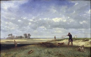 Die Jagd, 1847 von Alexandre Gabriel Decamps