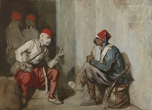 Türkische Wächter von Alexandre Gabriel Decamps