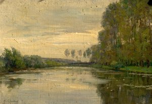 Flusslandschaft, die untere Loire, Frankreich