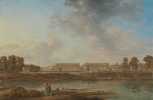 Ein Blick auf den Place Louis XV, um 1775-87 von Alexandre Jean Noel