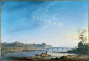 Der Quai der Tuilerien und die Pont Royal, ca. 1780