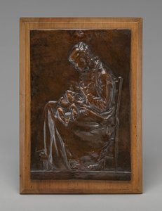 Mutterschaft, oder junge Frau, die ein Kind stillt von Alexandre Louis Marie Charpentier