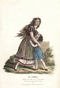 Ballerina Miss Marie Cheza als Jenny im Ballett-Pantomime Jenny von Jean-Louis Aumer, Panorama Dramatique von Alexandre Marie Colin