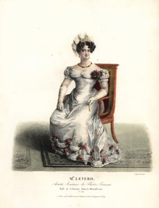 Tänzerin und Schauspielerin Miss Emilie Leverd als Celimene in Le Misanthrope von Moliere, Theatre Français