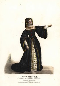 Miss Suzanne Brocard als Alicia in Jane Shore (Richard III und Jeanne Shore) von Nepomucene Lemercier, Théâtre Français