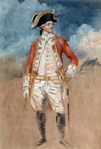Ganzkörperporträt von Louis Stanislas Xavier de France, Graf der Provence (zukünftiger König Louis XVIII) von Alexandre Moitte