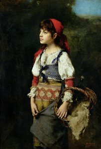 Ein hübsches Bauernmädchen