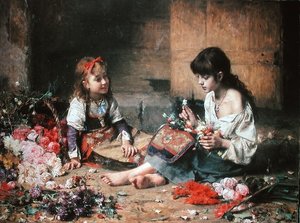 Die jungen Blumenmädchen
