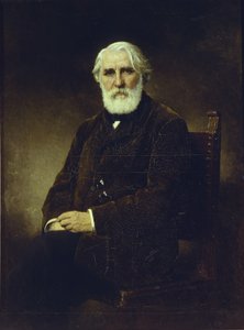 Porträt des Autors Iwan S. Turgenew 1818-1883, 1875