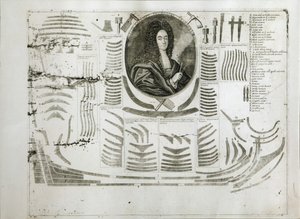 Porträt von Ivan Mikhaylovich Golovin 1680-1737, zwischen 1717 und 1720 von Alexei Fyodorovich Zubov