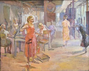 Die elektrische Fabrik "Svetlana" in Leningrad von Alexei Gumbertovich Sittaro