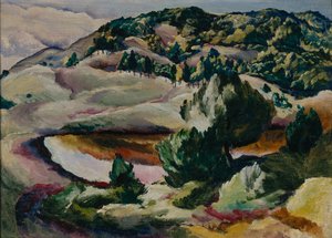 Korolkovskiye Datschen. Teich in den Hügeln, 1918 von Alexei Ilyich Kravchenko