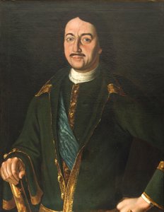 Porträt von Kaiser Peter I. der Große 1672-1725, 1758 von Alexei Petrovich Antropov