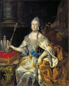Porträt von Kaiserin Katharina II. von Alexei Petrovich Antropov