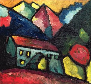 Ein Haus in den Bergen, ca. 1912