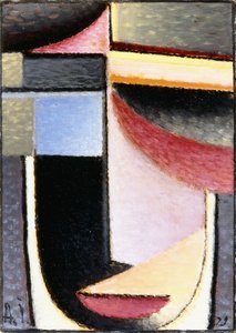 Abstrakter Kopf: Der Kelch ging an mir vorbei, 1929