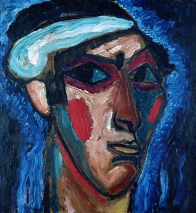 Kopf eines Mannes (Alexander Sacharoff), ca. 1911 von Alexej von Jawlensky