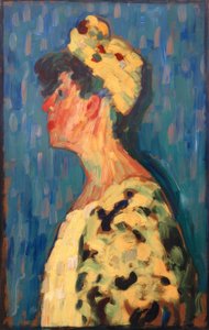 Marianne von Werefkin im Profil von Alexej von Jawlensky