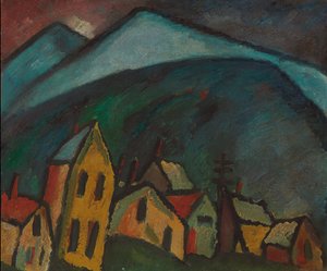 Berglandschaft mit Häusern, 1912