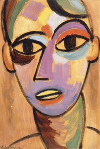 Mystischer Kopf: Jüngling I, ca. 1917 von Alexej von Jawlensky