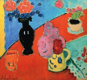 Stillleben mit Vase und Krug, von Alexei Jawlensky