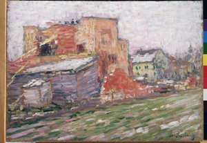 Blick auf eine Straße von Alexej von Jawlensky