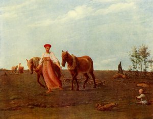 Im gepflügten Feld. Frühling, 1820er Jahre, 1965